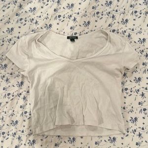 White crop top